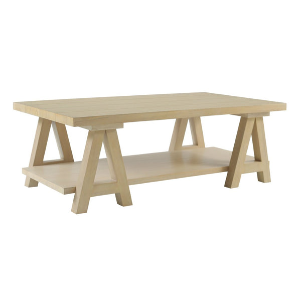 Atlas Sunset Harbor Coffee Table - Rustic Sandy Cove Design with Storage for Coastal Living Charm TA11187-01