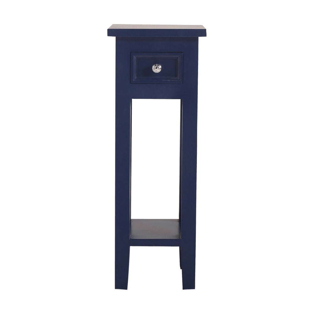 Atlas Sutter Accent Table - Modern Minimalist Design with Functional Storage for Small Spaces and Decor Navy TA11190-03