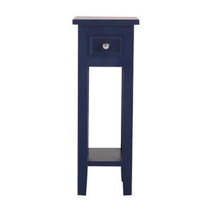 Atlas Sutter Accent Table - Modern Minimalist Design with Functional Storage for Small Spaces and Decor Navy TA11190-03