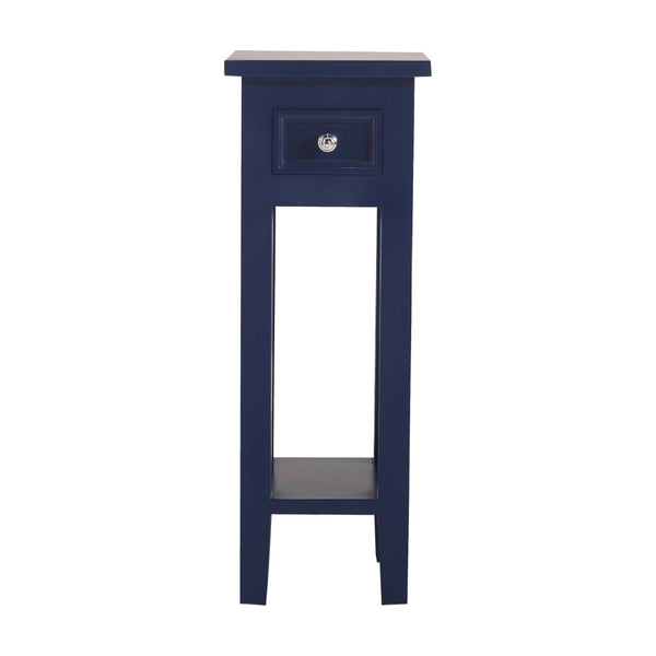 Atlas Sutter Accent Table - Modern Minimalist Design with Functional Storage for Small Spaces and Decor Navy TA11190-03