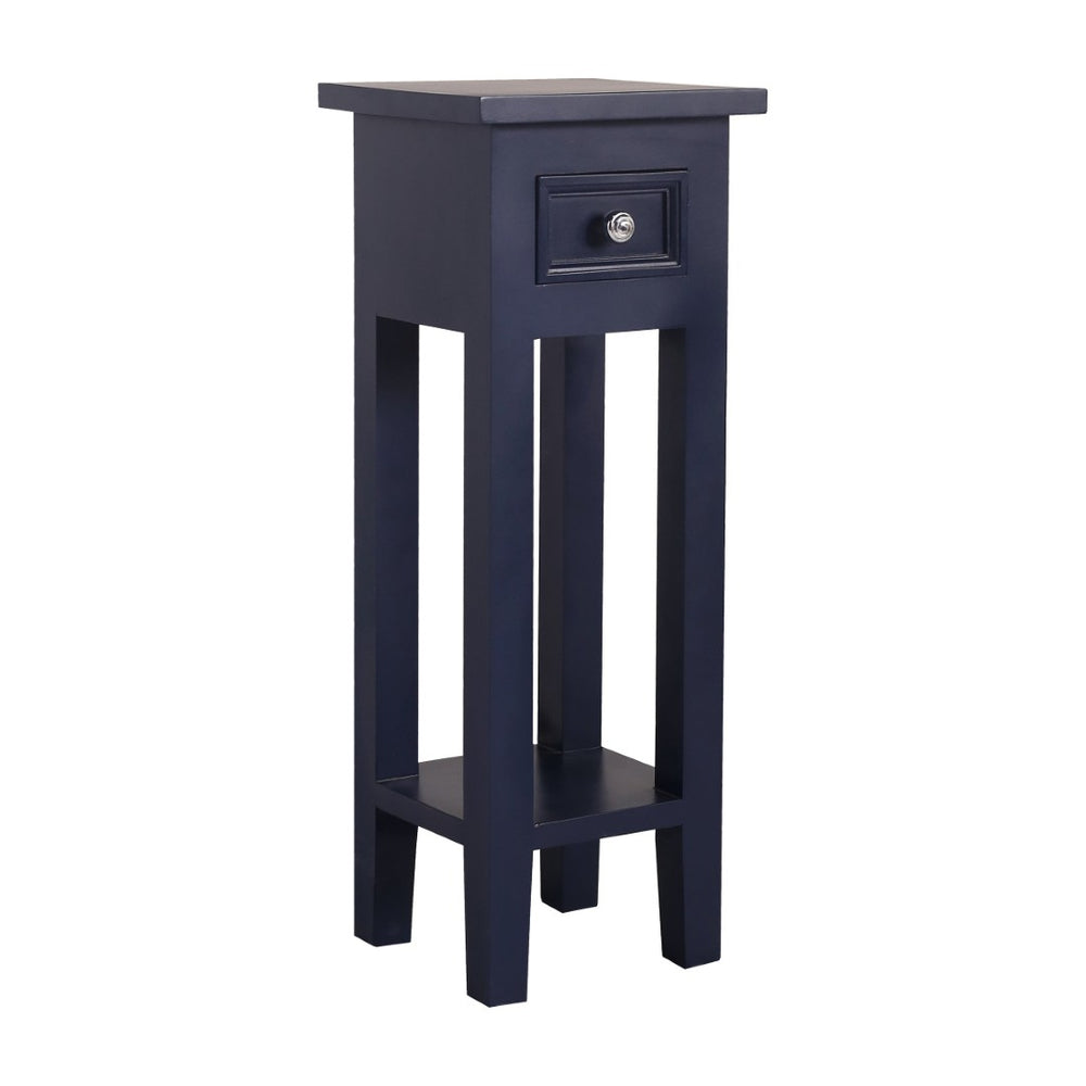 Atlas Sutter Accent Table - Modern Minimalist Design with Functional Storage for Small Spaces and Decor Navy TA11190-03