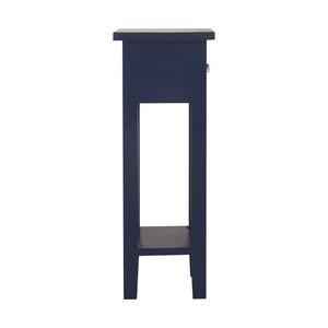 Atlas Sutter Accent Table - Modern Minimalist Design with Functional Storage for Small Spaces and Decor Navy TA11190-03