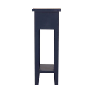 Atlas Sutter Accent Table - Modern Minimalist Design with Functional Storage for Small Spaces and Decor Navy TA11190-03