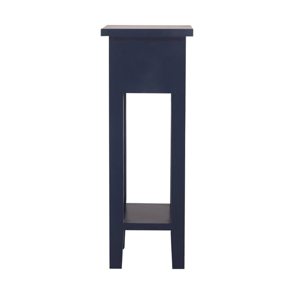 Atlas Sutter Accent Table - Modern Minimalist Design with Functional Storage for Small Spaces and Decor Navy TA11190-03
