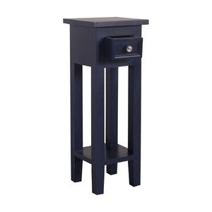 Atlas Sutter Accent Table - Modern Minimalist Design with Functional Storage for Small Spaces and Decor Navy TA11190-03