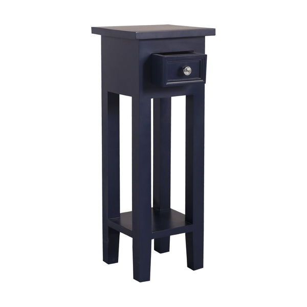 Atlas Sutter Accent Table - Modern Minimalist Design with Functional Storage for Small Spaces and Decor Navy TA11190-03