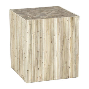 Atlas Toleno Accent Table - Handcrafted Rattan Square Table for Eco-Friendly Coastal & Bohemian Decor TA11198-01