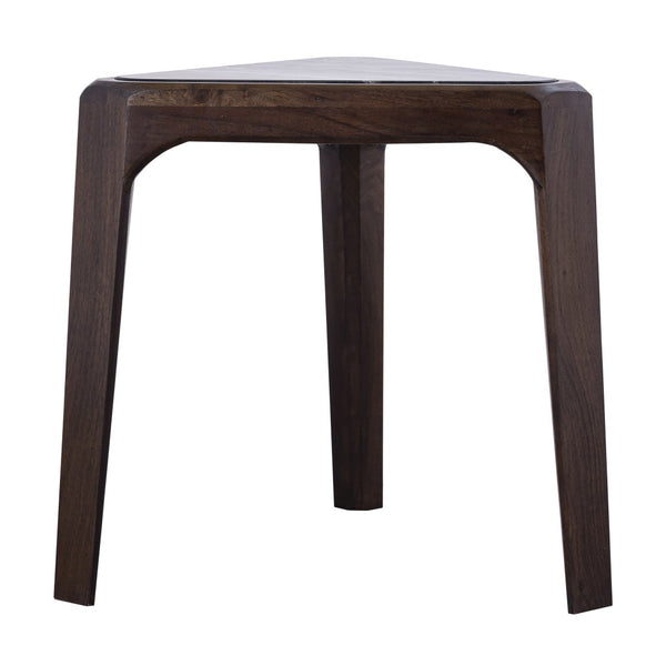 Atlas Treble Accent Table - Midcentury Walnut Design with Black Marble Top for Chic Living Spaces TA11201-01
