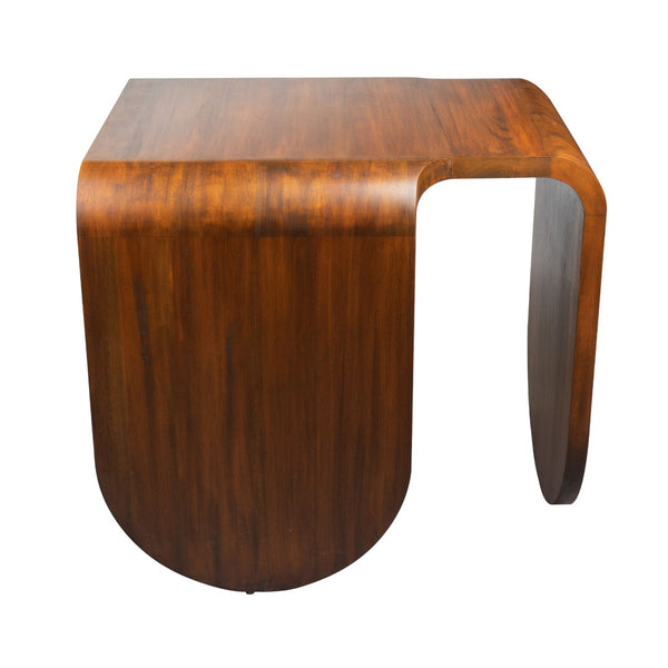Atlas Warren Accent Table - Vintage-Inspired Walnut Side Table with Sculptural Design for Any Space TA11207-01