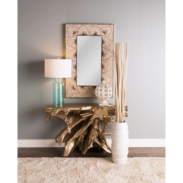 Atlas Yava Console Table - Stylish Solid Wood Design for Entryway, Living Room, and Functional Spaces Gold TA11212-02