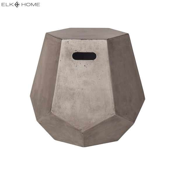 Atlas Delana Side Table - Modern Polygonal Concrete Accent Piece with Polished Wax Finish for Urban Homes TA11215-01