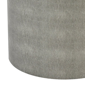 Atlas Dexter Accent Table - Sleek Gray Faux Shagreen Design, Modern Minimalist Style for Any Space TA11216-01