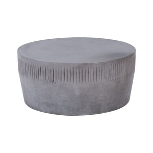 Atlas Sempre Coffee Table - Modern Minimalist Polished Concrete Drum Design for Contemporary Living Spaces TA11217-01