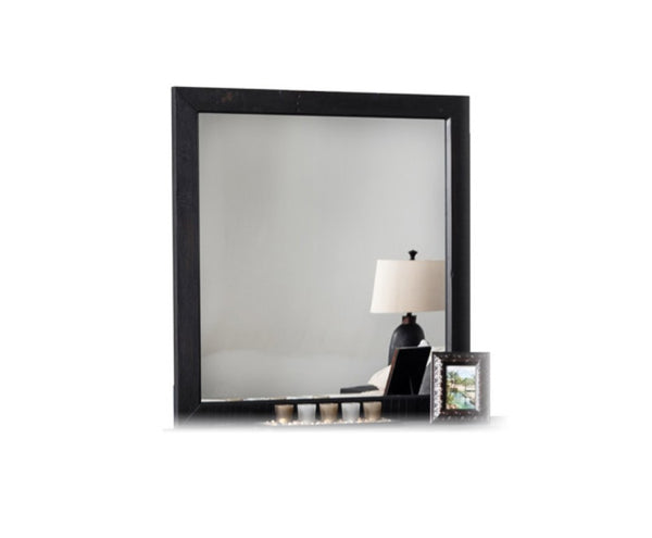 VIG Furniture Tabitha Recycled Pine Rectangular Mirror 47X28 – Dark Brown Frame, Eco-Friendly, Light-Enhancing Accent VGWH180490301