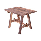 Rustic Table with Bench TABLE024 Elk Home