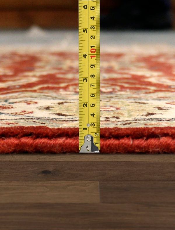 Pasargad Home Baku Collection Hand-knotted Lamb's Wool Area Rug For Timeless Elegance & Style   P-701 2.07x10