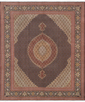 Pasargad Baku Collection Hand-knotted Silk & Wool Area Rug - Timeless Elegance For Your Home   Mahi 8x10