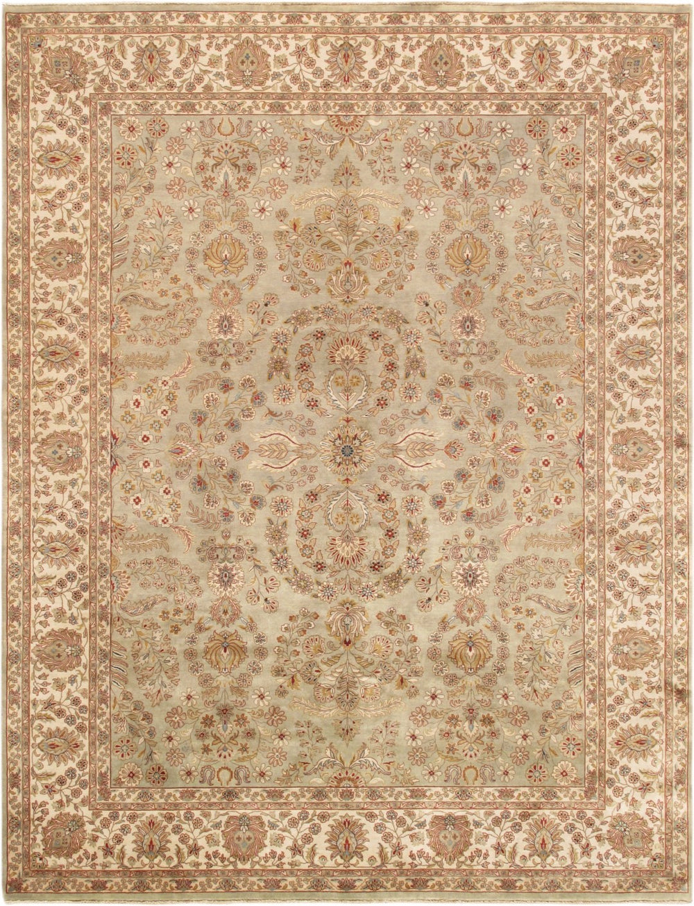 Pasargad Home Baku Collection Hand-knotted Lamb's Wool Area Rug – Timeless Elegance For Your Space   P-713 9x12
