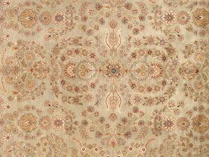 Pasargad Home Baku Collection Hand-knotted Lamb's Wool Area Rug – Timeless Elegance For Your Space   P-501 S.Green 8x10