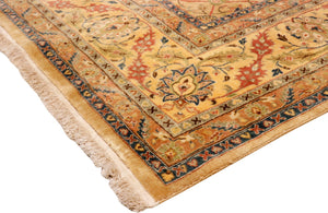 Pasargad Home Baku Collection Hand-knotted Lamb's Wool Area Rug For Timeless Elegance & Style   P-701 Camel 8x10