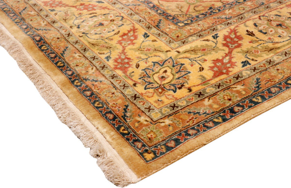 Pasargad Home Baku Collection Hand-knotted Lamb's Wool Area Rug For Timeless Elegance & Style   P-701 Camel 8x10