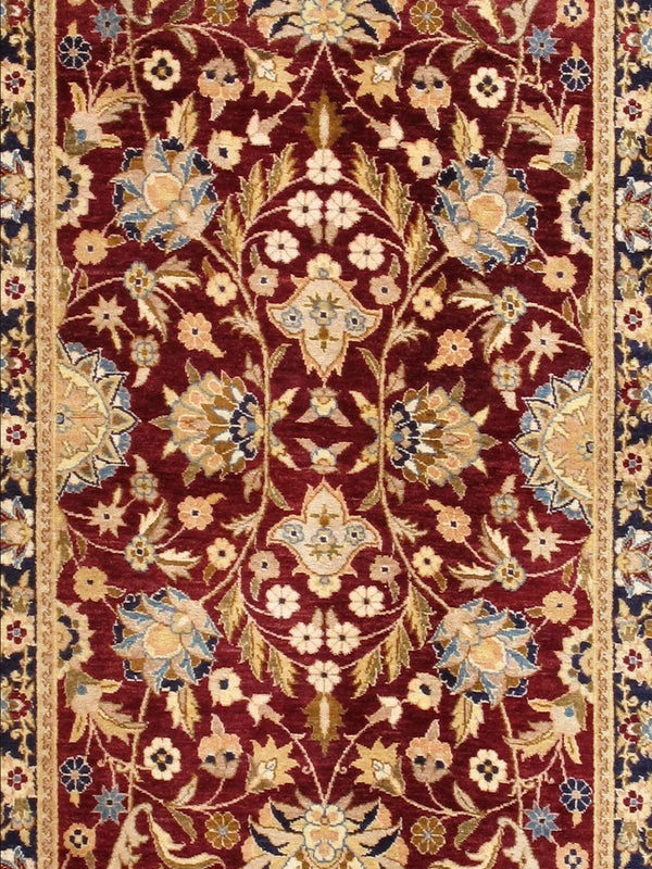 Pasargad Home Baku Hand-knotted Red Lamb's Wool Runner - Timeless Elegance For Modern Spaces   P-ghulam 2.07x21