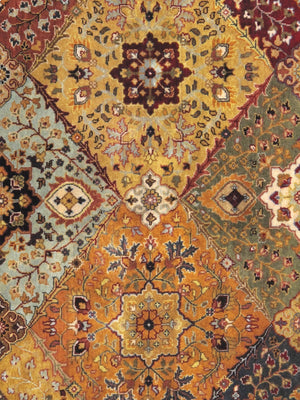 Pasargad Home Baku Collection Hand-knotted Lamb's Wool Area Rug For Timeless Elegance & Style   Psk-2 Multi 6x6