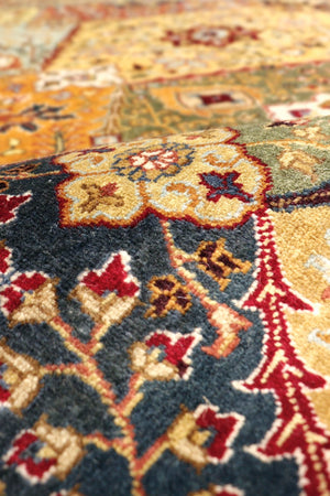 Pasargad Home Baku Collection Hand-knotted Lamb's Wool Area Rug For Timeless Elegance & Style   Psk-2 Multi 6x6