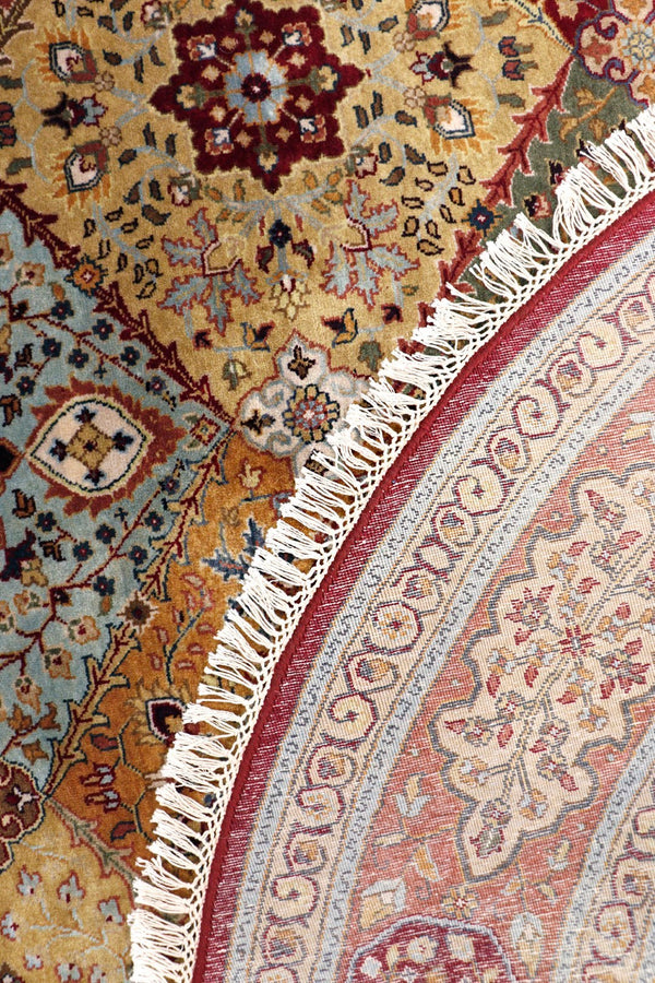 Pasargad Home Baku Collection Hand-knotted Lamb's Wool Area Rug For Timeless Elegance & Style   Psk-2 Multi 6x6