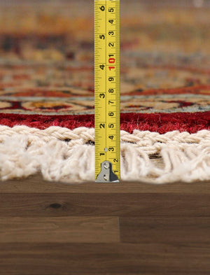 Pasargad Home Baku Collection Hand-knotted Lamb's Wool Area Rug For Timeless Elegance & Style   Psk-2 Multi 6x6