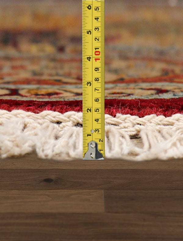 Pasargad Home Baku Collection Hand-knotted Lamb's Wool Area Rug For Timeless Elegance & Style   Psk-2 Multi 6x6