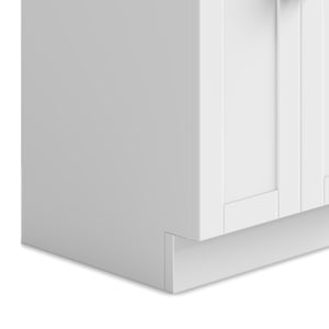 English Elm Hennessy - Stylish 20" Laundry Cabinet With Stainless Steel Sink & Chrome Faucet For Easy Cleaning B136P158796