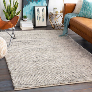 Surya Tahoe 10' X 14' Handwoven Wool Rug - Scandinavian Modern Design For Warmth And Minimalist Charm Cream Wool Tah3709-810