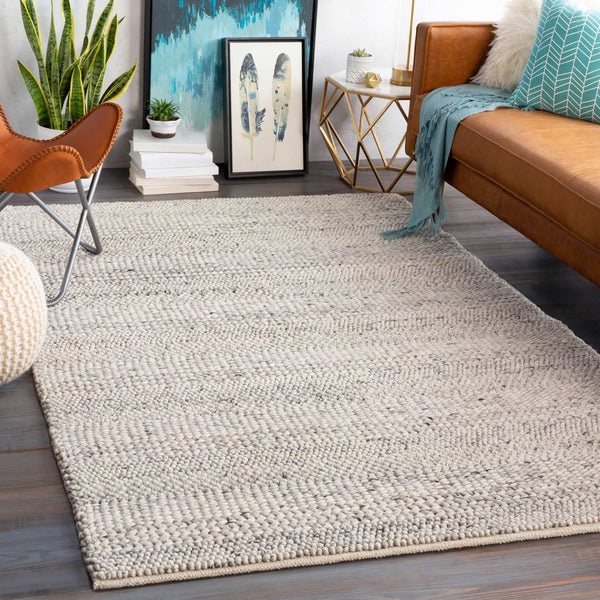 Surya Tahoe 10' X 14' Handwoven Wool Rug - Scandinavian Modern Design For Warmth And Minimalist Charm Cream Wool Tah3709-810