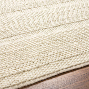 Surya Tahoe 10' X 14' Handwoven Wool Rug - Scandinavian Modern Design For Warmth And Minimalist Charm Cream Wool,Viscose Tah3711-58