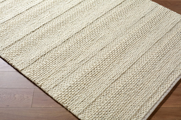 Livabliss Tahoe Handwoven Wool Flatweave Area Rug Bohemian Global Style for Large Living Rooms Ivory, Sand 10' x 14' TAHII3703-1014