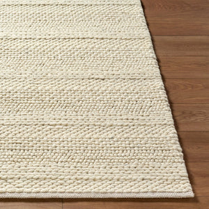 Livabliss Tahoe Handwoven Wool Flatweave Area Rug Bohemian Global Style for Large Living Rooms Ivory, Sand 10' x 14' TAHII3703-1014