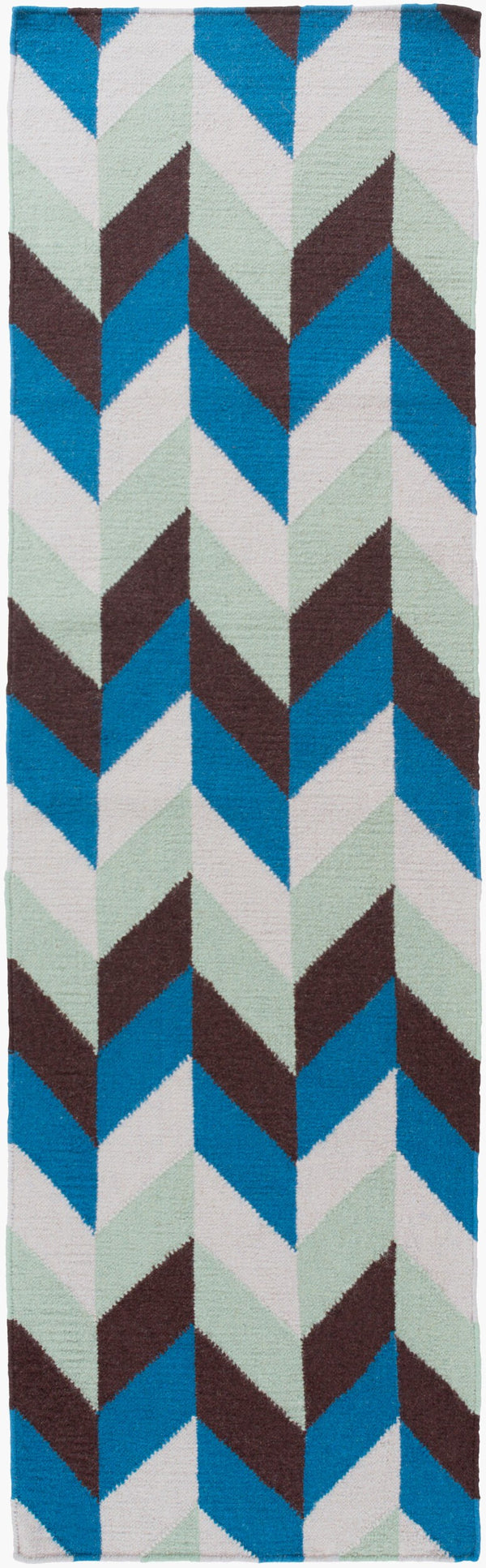 Surya Talitha 2'6" X 8' Handmade Wool Rug - Durable, Modern Decor For A Charming Touch In Your Home Blue Wool Tal1003-268