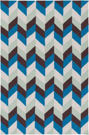 Surya Talitha 2'6" X 8' Handmade Wool Rug - Durable, Modern Decor For A Charming Touch In Your Home Blue Wool Tal1003-811