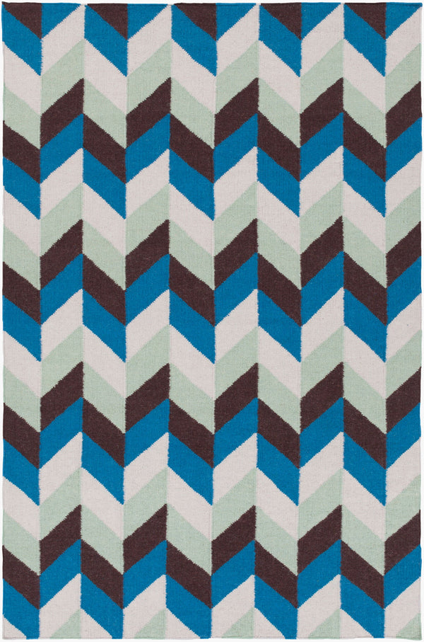 Surya Talitha 2'6" X 8' Handmade Wool Rug - Durable, Modern Decor For A Charming Touch In Your Home Blue Wool Tal1003-811