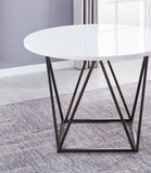 Steve Silver Ramona White Marble Top Round RM440WT