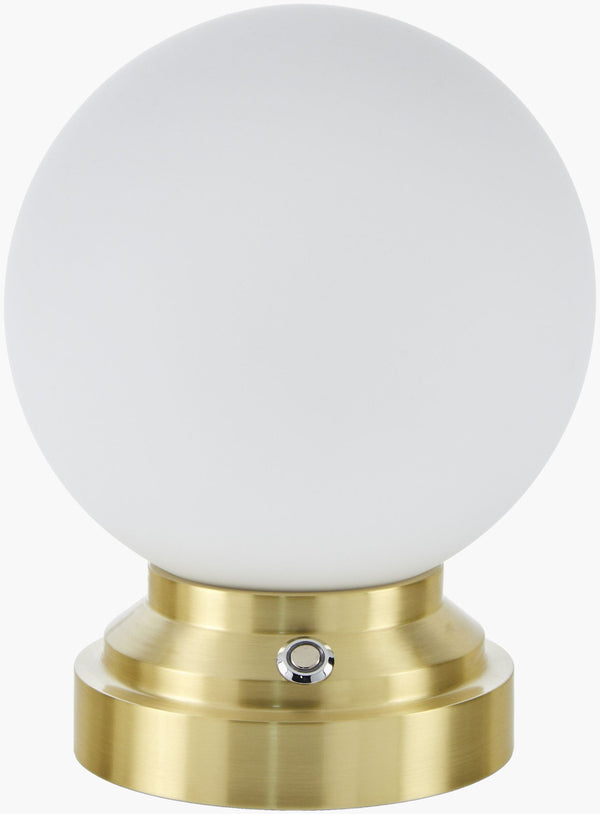 Livabliss Tamsin Iron Body Glass Shade Industrial Accent Lamp for Desk or Nightstand TAM-001