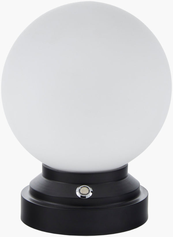 Livabliss Tamsin Iron and Glass Accent Lamp Warm Ambient Glow for Desk or Nightstand TAM-003