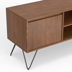 English Elm Hunter Tv Media Stand - Handcrafted Walnut Veneer With Industrial Design & Smart Storage Solutions B136P158737