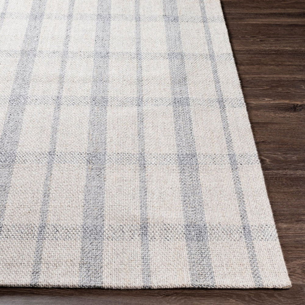 Livabliss Tartan Handwoven Viscose Wool Flatweave Accent Rug for Entryway Cottage Decor Oatmeal, Light 8'10" x 12' TAR2302-81012