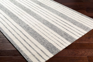 Livabliss Tartan Handwoven Flatweave Wool Viscose Rug Artisan Crafted for Entryways and Hearths Light Gray, Gra 2' x 3' TAR2303-23