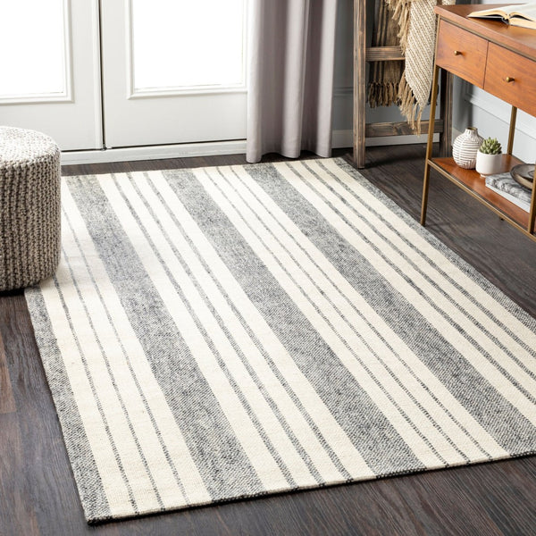 Livabliss Tartan Handwoven Flatweave Wool Viscose Rug Artisan Crafted for Entryways and Hearths Light Gray, Gra 2' x 3' TAR2303-23