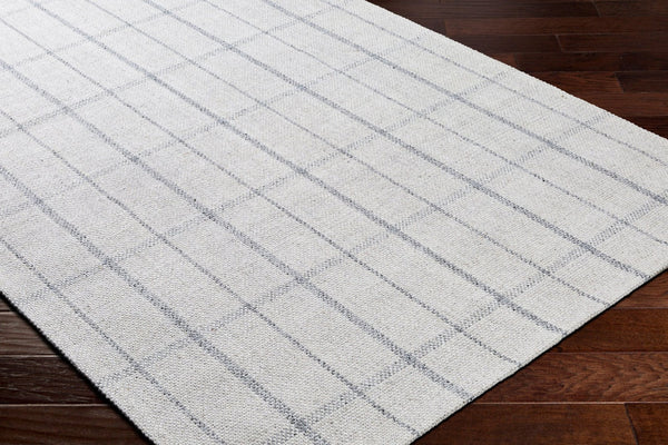Livabliss Tartan Handwoven Flatweave Wool Viscose Rug Farmhouse Cottage Accent for Entryways Oatmeal, Slate 8' x 10' TAR2304-810