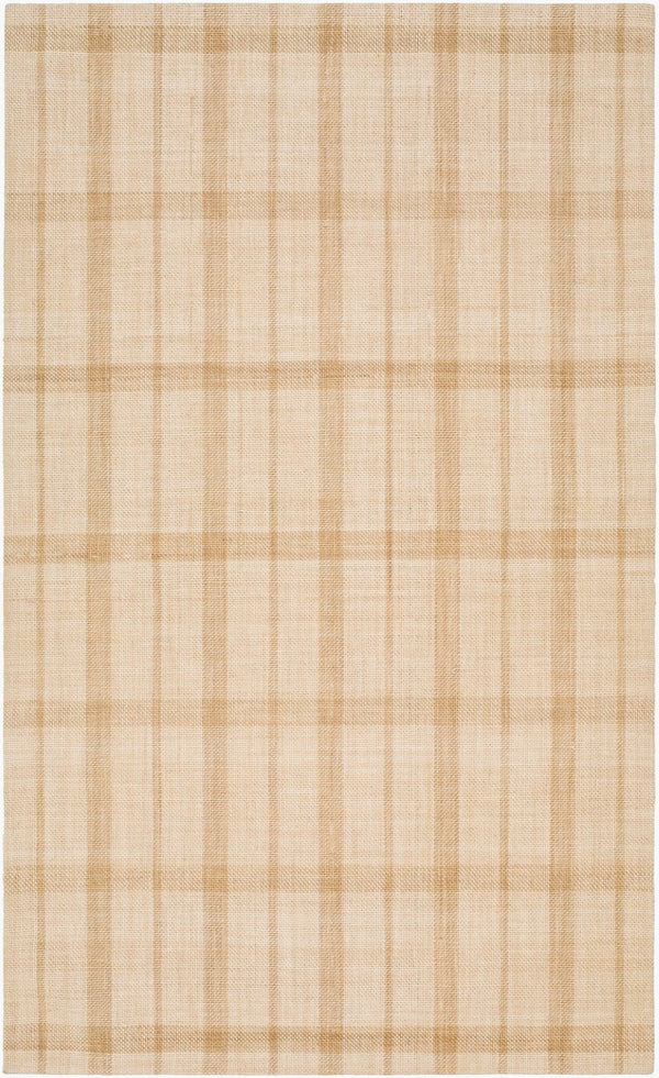 Livabliss Tartan Handwoven Viscose Wool Flatweave Accent Rug for Cottage Farmhouse Entryways Beige, Sand 8'10" x 12' TAR2306-81012