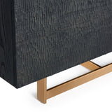 VIG Furniture Modrest Tasha - Modern Black Ash + Brushed Gold Buffet VGVCG2308-BUF